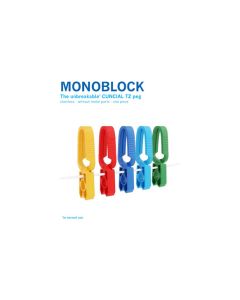Pinzas monoblock 8,3 cm cuncial