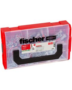 Taco duopower fixtainer profesional + tornillos 6/8/10 210 uds fischer