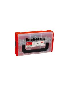 Taco sx plus fixtainer prof + tornillos +gkm s + fija cuadros 5/6/8 212 uds fischer