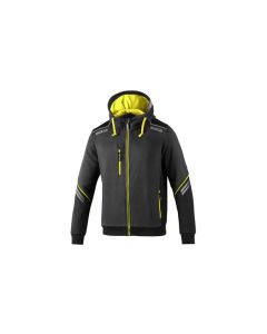 Sudadera tecnica gris / amarillo fluor talla xl sparco