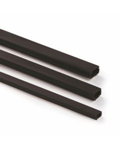 Minicanaleta adhesiva negro 10x20mm 2mt famatel