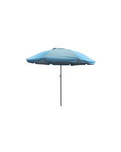 Parasol playa aluminio ø180 cm upf 50+ azul import