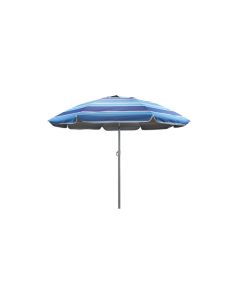 Parasol playa aluminio ø180 cm upf 50+ rayas azul import