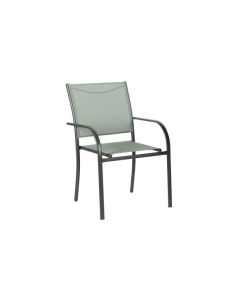 Sillon acero textilene verde import