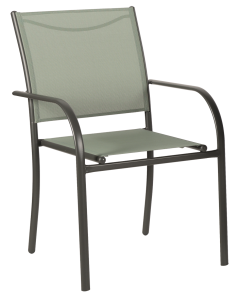 Sillon acero textilene verde import