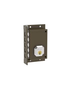 Cerradura sobreponer c9222-i 87x32x140mm bombillo 50mm izquierd marron dorcas