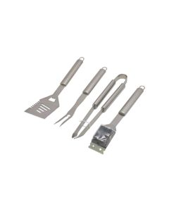 Accesorios barbacoa 4 piezas natuur