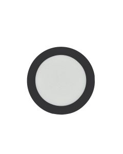 Downlight led empotrar redondo negro kone 22,5cm 18w 1800lm 4000k cristalrecord