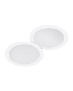 Downlight led empotrar redondo blanco kone pack 2uds 18w 1800lm 4000k cristalrecord