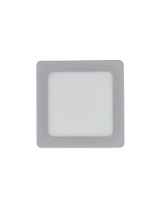 Downlight led empotrar cuadrado gris kone 22,5cm 18w 1800lm 4000k cristalrecord