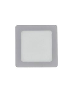 Downlight led empotrar cuadrado gris kone 30cm 24w 2400lm 6000k cristalrecord