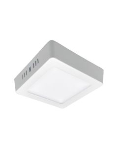 Downlight led superficie cuadrado blanco kone 20,3cm 18w 1800lm 4000k cristalrecord