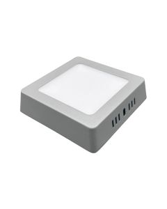 Downlight led superficie cuadrado gris kone 20,3cm 18w 1800lm 4000k cristalrecord