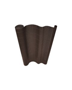 Cañizo pvc doble cara 14 mm 1 x 3 m marron natuur