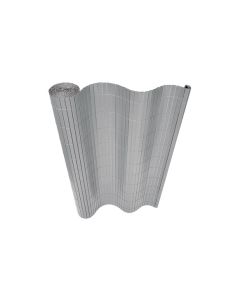 Cañizo pvc reforzado 2 tabiques 19 mm 1,5 x 3 m gris natuur