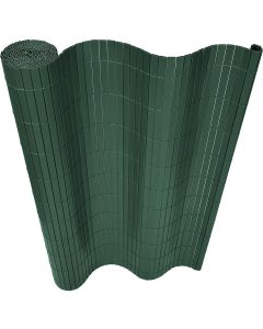 Cañizo pvc reforzado 2 tabiques 19 mm 1,5 x 3 m verde natuur