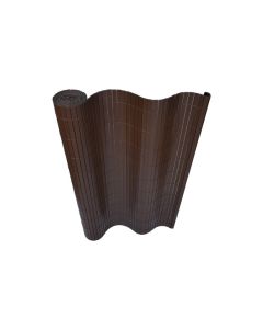 Cañizo pvc reforzado 2 tabiques 19 mm 2 x 3 m chocolate natuur
