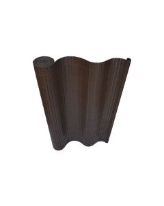Cañizo pvc reforzado 2 tabiques 19 mm 1,5 x 3 m chocolate natuur
