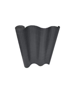 Cañizo pvc reforzado 2 tabiques 19 mm 1,5 m x 3 m antracita natuur