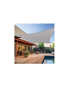 Toldo vela sombreo cuadrado polietileno 185gr 3 x 3 m blanco roto natuur