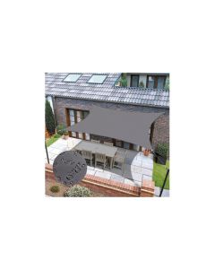 Toldo vela sombreo cuadrado impermeable poliester 3 x 3 m antracita natuur
