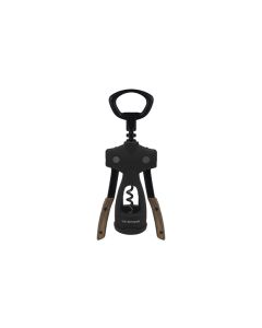 Sacacorchos de alas negro/madera vin bouquet