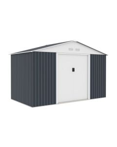 Caseta metalica 7,74 m² 321 x 241 x 205 cm gris natuur