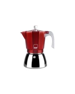 Cafetera acero + aluminio induccion elba 12 tazas roja ibili