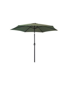 Parasol aluminio inclinable verde oliva 3 m tubo 48 mm con manivela import