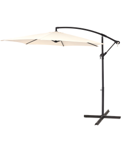 Parasol aluminio excentrico beige 3 m import