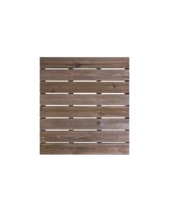 Loseta madera ranurada maya 100 x 100 cm marron forest
