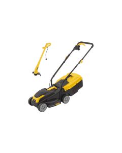 Cortacesped electrico 1300 w + cortabordes 250 w ancho cortacesped 32 cm power plus