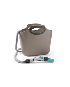 Manguera extensible aquapop gris hasta 30 m con accesorios hozelock