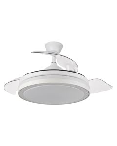 Ventilador de techo palas retractil blanco plafon ø50cm 35w sonedas