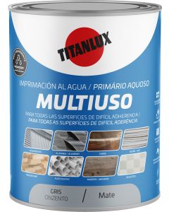 Imprimacion al agua multiuso 4 l gris titanlux