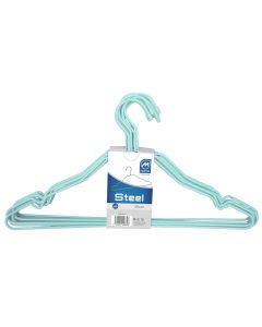 Percha alambre azul 6 uds 40 x 22 x 0,4 cm mondex