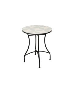 Mesa acero mosaico ø 60 cm import