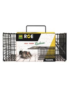 Jaula trampa metalica para roedores 30,5 x 12,7 x 12,7 cm masso