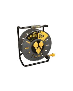 Enrollacable profesional 25m 3g2,5mm ip55 hv07rn-f pro-xt naranja luceco