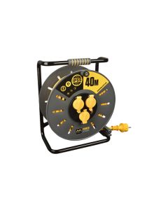 Enrollacable profesional 40m 3g2,5mm ip55 hv07rn-f pro-xt naranja luceco