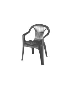 Sillon monobloc apilable antracita garden life
