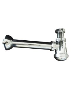 Sifon botella extensible laton cromado con alargadera y plafon ø 32 mm 1 ½ crearplast