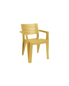 Sillon resina apilable julie mostaza keter