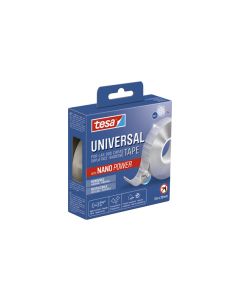 Cinta doble cara universal removible nano power 3 m x 30 mm transparente tesa tape