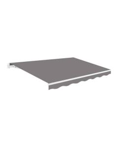 Toldo manual aluminio smartsun 4 x 2,5 m gris ceniza polyester