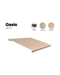 Toldo manual aluminio solar led 4 x 2,5 m beige arena smartsun