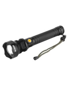 Linterna led funcion zoom recargable ip65 20w 1200lm sonedas