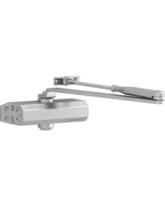 Cierrapuertas dc110 brazo retenedor fuerza 3 plata tesa