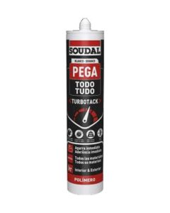 Adhesivo montaje pega todo turbotack 290 ml blanco soudal