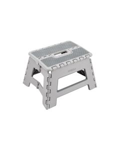 Taburete plegable gris 29x22x22cm